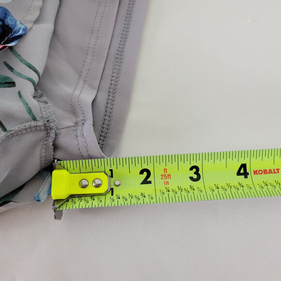 Peach Love Shorts Womens Small Gray High Rise Floral Lined Stretch Waist - Picture 6 of 10